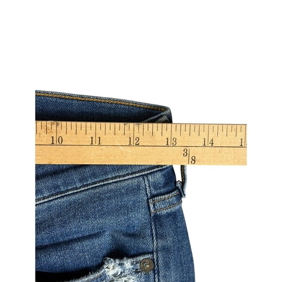 Agolde Jeans Women's Sophie Distressed Skinny Jeans Size 27 Mid Rise Stretch - Picture 9 of 13